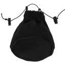 1 Pcs Hair Dryer Diffuser, Universal Foldable Travel Hair Diffuser Sock with Elastic Band, Universal Diffusers Cap Attachment for Curl Definition, Compact for Home & Travel (Black)