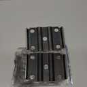 4 PCS Ribbed U-Bolt Plate for 1-3/4" or 2" Springs- 3" Diameter, Round Trailer Axle - 2" Wide Spring - 9/16" Bolts