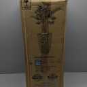 Heavy Duty Tall Planters for Outdoor Plants, Indoor Grande Plant Pots, Boxes, Trees, Flower Pots, 2-Piece Set, 3.4 Gallon, Modern Design, Built-in Drainage, Front Porch Decor, Light Gray