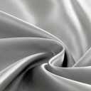 Homiest Light Grey Satin Fitted Sheet King Size, Deep Pocket, Luxury & Ultra Soft Bedding