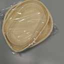 2Pcs Silicone Banneton Bread Proofing Baskets, 10" Oval & 9" Round Foldable Non-Stick Dough Proofing Bowl Containers-BPA Free, Optimum Sourdough Bread Baking Supplies(Beige)