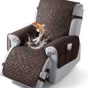 VANSOFY 100% Waterproof Recliner Chair Cover, Recliner Cover with Non-Slip Granule, Washable Reclining Chair with Pocket Furniture Protector for Kids, Pets(Chocolate, 28")