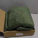 Large Bath Towels Set 30x60 Inches Super Soft Absorbent Quick Dry Luxury Microfiber Shower Towels for Bathroom -Olive Green,Pack of 6