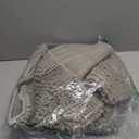 Non Slip Thick Shaggy Chenille Bathroom Rug Mat Set Extra Soft and Absorbent Striped Floor Rugs, 2 Piece, Machine-Washable (Dove)