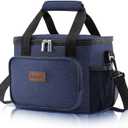 Lifewit Large Lunch Bag Insulated Lunch Box Soft Cooler Cooling Tote for Adult Men Women, Dark Blue 12-Can (9L)