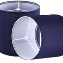 GOSO 10×10 Inches Spider Small Drum Lampshades Blue (2 PCS)，Modern Lamp Shades for Wall Lamps,Bedside Lamps and Table Lamps for Bedroom Decoration Replacement,DIY Shade Simple Assembly