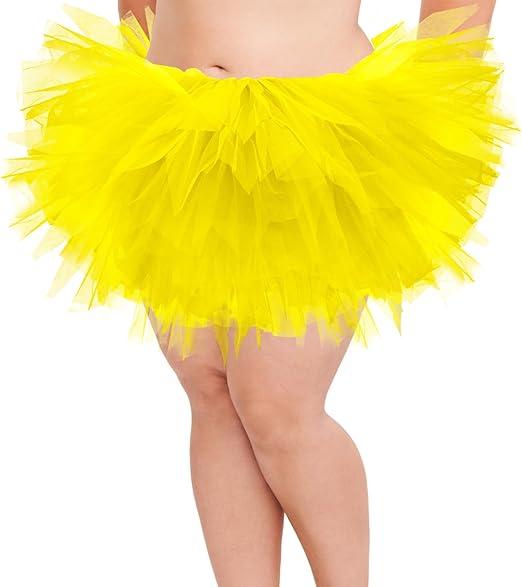 5 Layers Plus Size Tutu Skirts for Women Extra Large Tulle Skirt 80s Adult Tutu Skirts Tutus Halloween Costumes