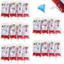 20 Pack Blood Bags for Drinks,8.5oz Anti-Leak Bags with Cap,Reusable Food Grade Bag,Decoration Cups for Halloween and Christmas