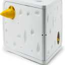 PetSafe Cheese - Interactive, Electronic Cat Toy - Peek-A-Boo Mouse Hunt Game - Hide and Seek for Bored and Anxious Cats - Kitten Teaser Toy - Automated Cat Toy for Cat Enrichment and Exercise
