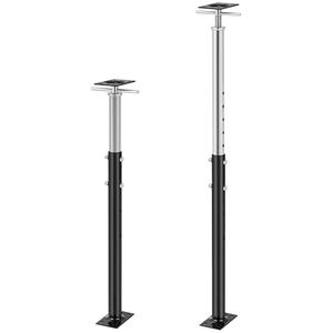 Yaocom 2 Pcs Adjustable Jack Post, 37"-61" Height Range, Basement Floor House Screw Jacks for Lifting Joist Beam Brace for Cellar Ceiling, Center Point Load Capacity 11023 Lbs, Black