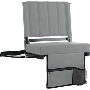 SPORT BEATS Stadium Seats with Back Support Bleacher Chairs with Back and Cushion Thick Padded Bleacher Seats Includes Shoulder Strap 