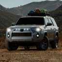 SEVEN SPARTA 4 PCS Grill Led Lights Compatible with Toyota 4Runner 2020-2024, Including SR5, TRD Sport, Off-Road, Premium and Limited Grille, Fuse and Instruction Included (Smoke Shell/White Lights)