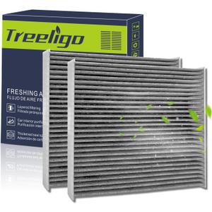 Treeligo 2 PACK CF10134 Cabin Air Filter Compatible with Honda Civic(2006-2015), Accord(2003-2022), CR-V(2007-2016), Odyssey(2005-2017),Pilot,Ridgeline,Passport,Acura CSX, ILX, MDX, RDX, TLX, RLX
