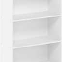 Furinno Pasir 3-Tier Open Shelf Bookcase, Plain White