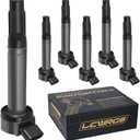 Set of 6 Ignition Coil Pack for 3.5L V6 Toyota Sienna Avalon Camry Highlander Rav4 Venza Lexus RX350 IS350 ES350 2007 2008 2009 2010 2011 2012 2013 2014 2015 OE# 90919-A2007, UF487