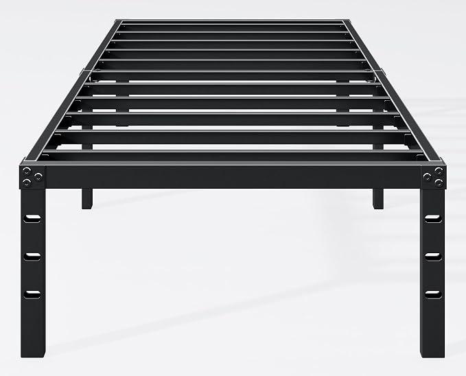 Hafenpo 14 Inch Twin Bed Frame, Under Bed Storage, Black
Sturdy Metal Platform Twin Size, No Box Spring Needed, Heavy Duty, Easy Assembly, Strong Bearing Capacity