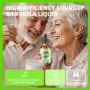 Soursop Graviola Leaf Extract Liquid Drop for Cell Support & Regeneration, Immune Boost, Relax, Liver and Sleep, Soursop Bitters Liquid, Herbal Goodness, Sugar/Gluten Free, Original Flavor, 2 Fl Oz