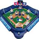 MLB Slammin' Sluggers Magnetic Baseball Tabletop Game  2-Player Board Game with 20" x 20" Field, Scoreboard, Stickers and Manual Pitching Control