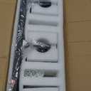 Modern 4-Light Black Crystal Bathroom Vanity Light Fixtures