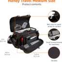 Amazon Basics Large DSLR Gadget Bag for Camera Storage with Shoulder Strap, Black with Grey Interior