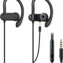 Wired 3.5mm in-ear Earbuds Headphones with Wrap-around Hooks, Gaming Headset & Boom Mic for Mobile & PC, Xbox Series X/ S, Xbox One, PS5, PS4, PlayStation, Switch [Lightweight & Secure Fit]