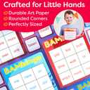 THE BAMBINO TREE Sight Word Bingo Game Level 1 and 2 - Educational Games for Kids - Learn to Read Vocabulary for Kindergarten 1st Grade - Dolch's Fry's Words Lists
