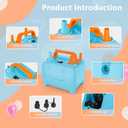 OWill Balloon Pump Electric, Multipurpose Balloon Inflator Electric Air Pump, Portable Dual Nozzle Balloons Air Pump Electric 600W Blow Machine for Party Decoration