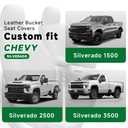GIANT PANDA 2 Pcs Front 3D Air Mesh Car Seat Cover Custom Fit Ford F150 F250 F350 F450 SuperCrew/Crew Cab Pickup Trucks,Breathable Cooling Seat Protector with Composite Sponge Inside(Gray)