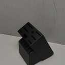 RedCall Universal Knife Block Holder,Large Wood Bamboo Knife Block without Knives,14 Slot Universal Knife Holder Countertop,Butcher Block Knife Storage Organizer for Kitchen (Black)