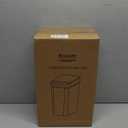 3 Pack Automatic Small Bathroom Trash Can with Lid - 2.5 Gallon Touchless Garbage Can, Motion Sensor Smart Trash Bin, Slim Dog Proof Trashcan, Waterproof Plastic Wastebasket for Bedroom Office Kitchen (Black/White/Grey)