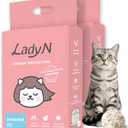 Lady N Granular Tofu Cat Litter Mini-Pellet Compatible with Automatic Self Cleaning Cat Litter Box, Strong Clumping, Low Dust, Activated Charcoal Odor Control 18lb