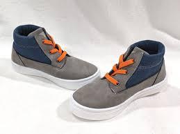 Oomphies Toddler Boy's Oliver Grey/Blue Slip-On Mid Top Shoes 
 5