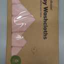 6-Pack Baby Washcloths - Soft Absorbent Viscose from Bamboo Wash Cloths for Babies, Kids, Toddlers, Infant, Newborn Bath Towels, Gentle on Sensitive Skin, 10x10 Reusable Face Towels (Rosy)