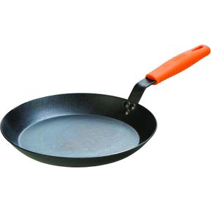 Lodge Manufacturing Company carbon steel skillet, Black/Orange, 12-Inch