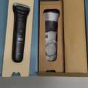 Philips Norelco Body Groomer 7000 Series, Waterproof Men's Full Body Groomer with Travel Case, Triple Protect Shave System & Body Hair Trimmer with Contour-Following 2D Flexing Head, BG7490/50 (Black)