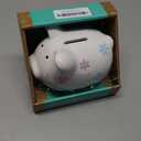 Kate & Milo Mini Ceramic Floral Piggy Bank  Baby Girl Coin Bank for Toddlers, Kids Savings Bank, Perfect, Nursery Dcor Keepsake