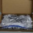 Estmoon 30 Pack Cabinet Knobs Matte Black Drawer Knobs Stainless Steel 2 Inch Overall Length Dresser Knobs for Cabinets Cupboard Bathroom Kitchen Hardware, Single Hole T Bar Knobs