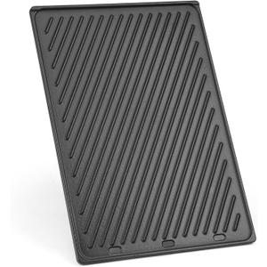 Onlyfire Reversible Cast Iron Cooking Griddle for Weber Genesis II & Genesis II LX 300 Series Gas Grills