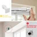 No Tools No Drill 1" Cordless Mini Blinds, Horizontal Light Filtering Blind, Vinyl Blinds for Indoor Windows 41.5" W x 64" H, White