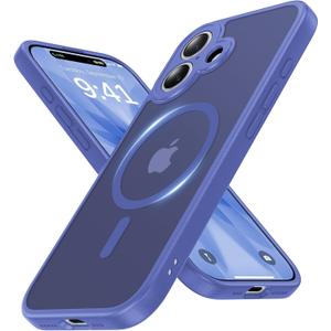 Faiono Magnetic for iPhone 17 Case [Full Camera Protection][Military-Grade Protection][Compatible with MagSafe] Shockproof Protective Slim Phone Case for iPhone 17, Cobalt Blue