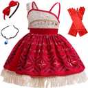 Girls Princess Costume, Perfect for 3-10 Years Old, Multi-Occasion Dress for Birthdays, Halloween, Theme Parties