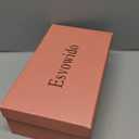 Esvowido Womens Mule Heels Square Open Toe Slip On 3.9 Inch Stiletto High Heels Mules Sandals Double Band for Party Wedding Office Date Bridal Summer Fashion, Size: 8