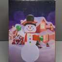 Dawdix 15FT Christmas Decor Inflatable Snowman, Blow Up Yard Decor Snowman with LED Lights & Magic Hat, Winter Outside Decorations for Yard Garden Patio Lawn Holiday Xmas Party Garden, for Him, Her