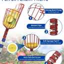 26FT Reach Fruit Picker, 5-20 Foot Sturdy Aluminum Telescoping Fruit Picker Extension Pole with Metal Twist-on Basket, Suit for Apple Pear Lemon Mango Guava Orange Avocados Tree Fruit Picking