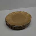 Coloch Set of 12 Plastic Gold Charger Plates, 13" Reusable Reef Serving Charger for Dinner Plate Round Shiny Decorative Charger Plate for Wedding, Catering, Parties, Restaurant, Home Dinner Use