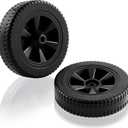 70-05-104 DGF493BNP DGF510SBP Wheels Grill Replacement Parts for Dyna Glo Grill Wheels DGH474CRP DGF510PBP-D DGH450CRP DGB515SDP-D DGF493PNP-D DGC313CNCP DGB463CNP Plastic Black BBQ 2 Pieces
