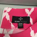 Ronni Nicole Plus Diamond Printed Dress 24W Pink/White