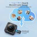 Shibet Hidden Camera, Mini Nanny Cam Wireless with Free Cloud, 2K HD Security Camera WiFi/Offline Recording, Motion Detection & Night Vision for Pet/Baby Monitor with Magnetic Mount