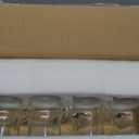 24oz Glass Cups with Lids and Straws - Glass Tumbler cup with bamboo lids and straw iced coffee cup (4pack)