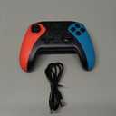 Wireless Switch Controller for Nintendo Switch/Switch 2/Lite/OLED Controller, Switch Controller with a Mouse Touch Feeling on Back Buttons, Extra Switch Pro Controller with Wake-up,Programmable, Turbo Function (Red+Blue)